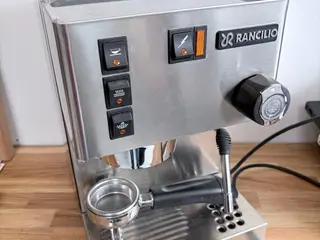 Rancilio Silvia espressomaskine i rustfrit stål