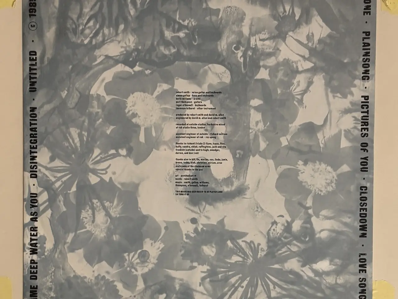 Billede 3 - The Cure – Disintegration LP, Album, Vinyl NM/VG+
