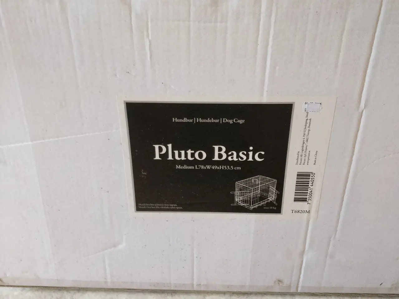 Billede 1 - Foldbart transportbur i sort metal