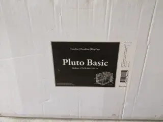 Foldbart transportbur i sort metal