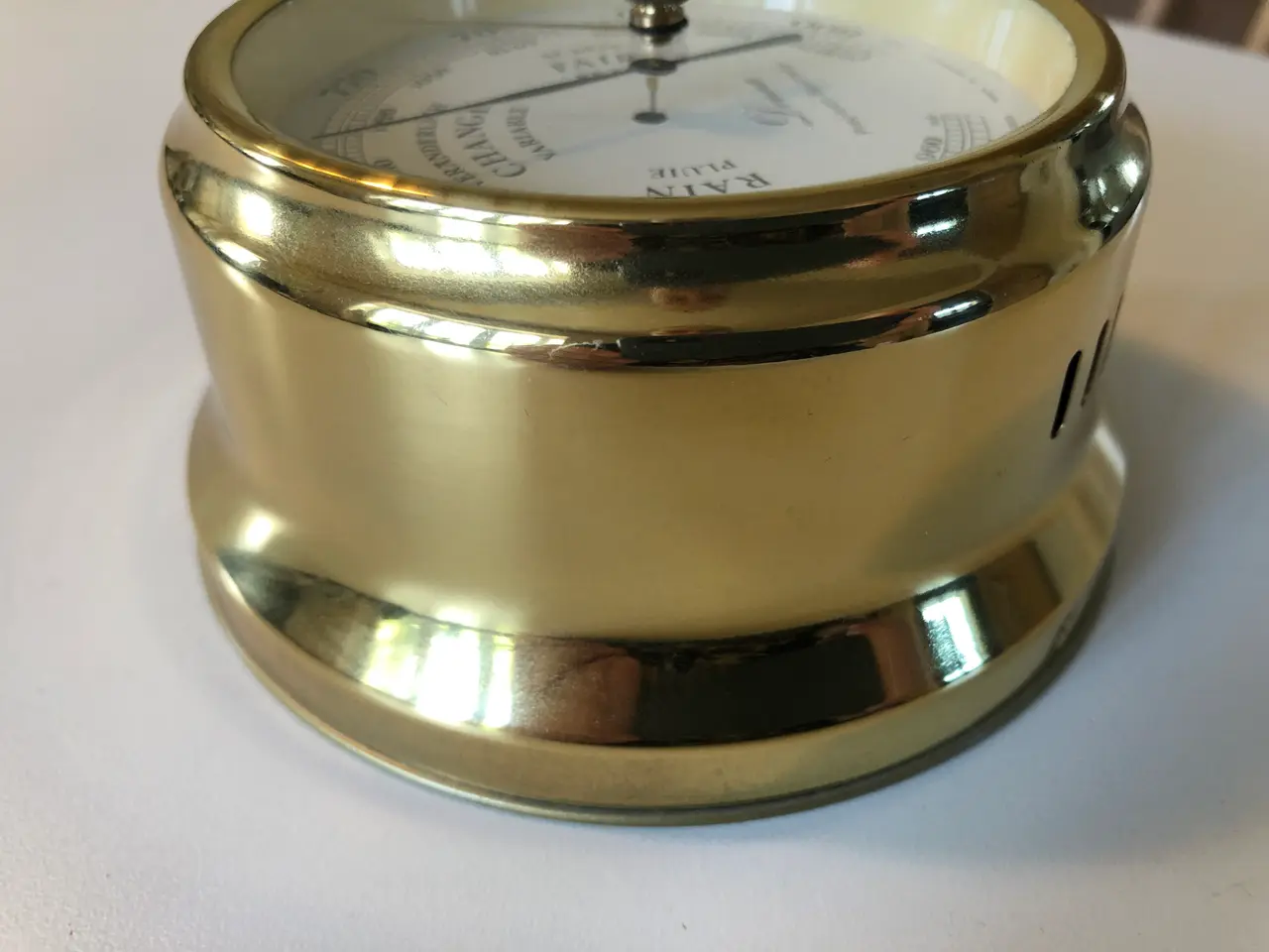 Billede 7 - Devina skibsbarometer i messing