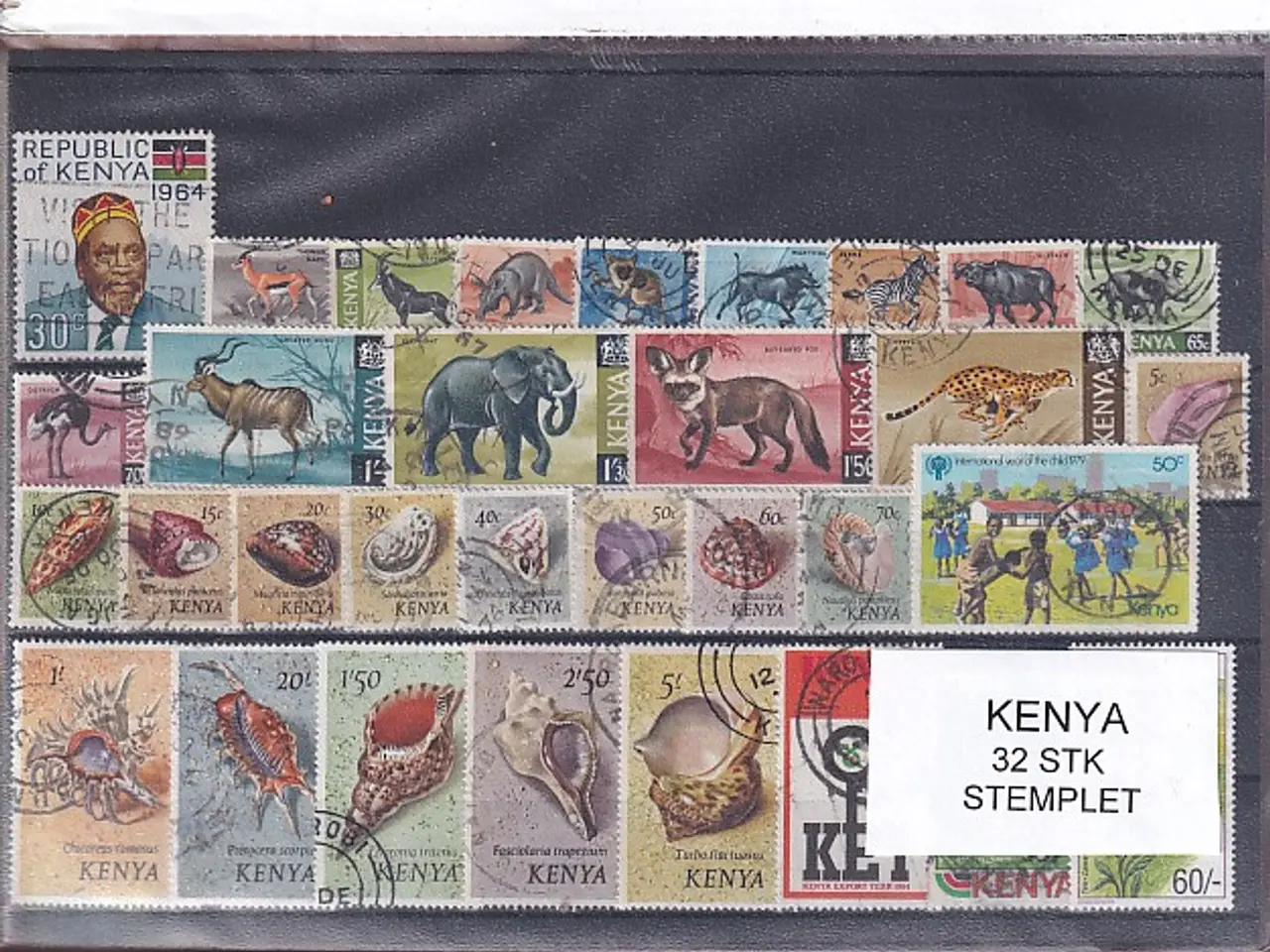 Billede 1 - Kenya Samling - 32 Stk. Stemplet