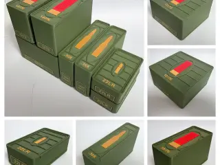 3-pack ammo-opbevaringsbokse – flere kalibre