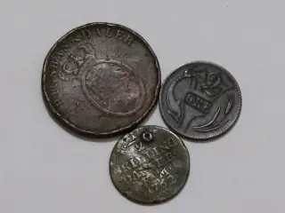 3 danske mønter til salg