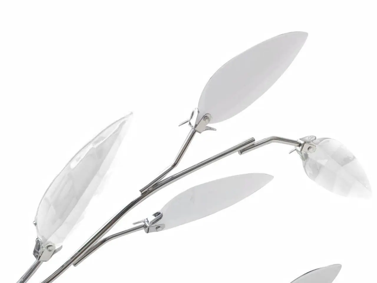 Billede 3 - Loftlampe med akrylblade til 5 x E14 - hvid/transparent