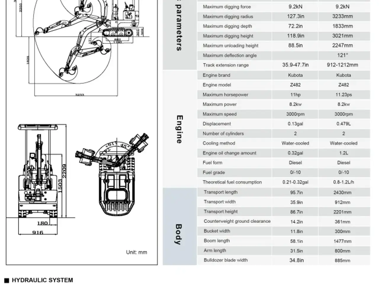 Billede 9 - Minigraver R10-6 ECO - Kubota motor