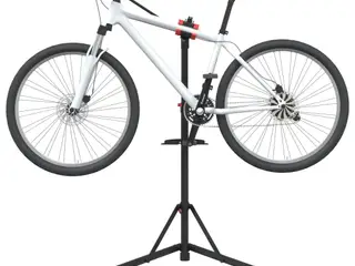 Reparationsstativ til cykler 92-152 cm foldbart stål rød