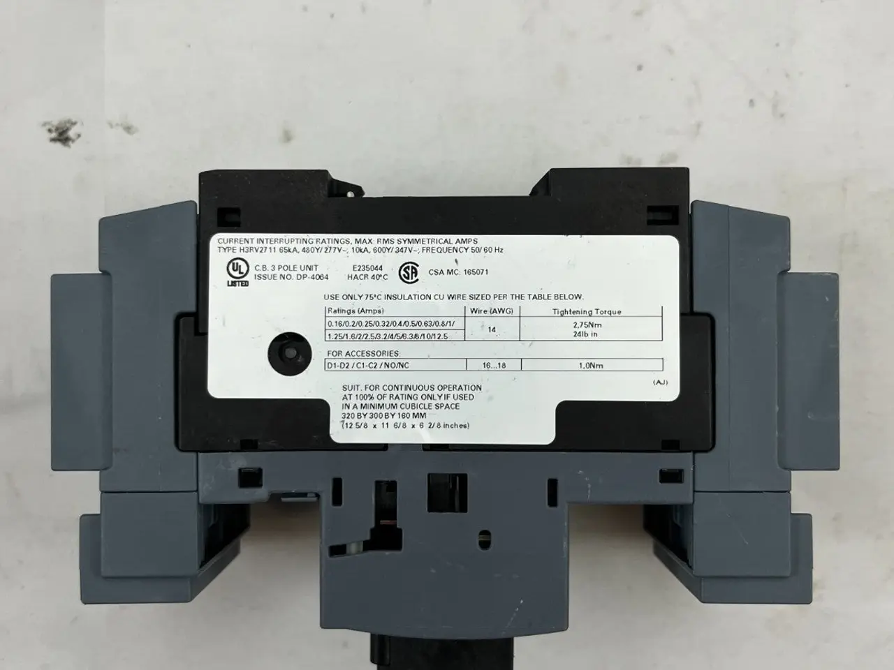 Billede 5 - Siemens SIRIUS 3RV2711-1DD10 Motor Protection 3.2A