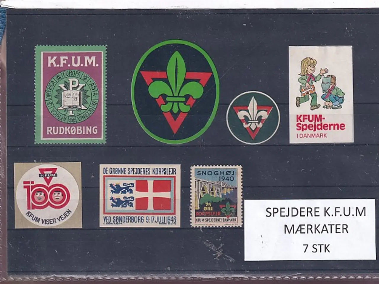 Billede 1 - Spejdere - K.F.U.M. - Mærkater - 7 Stk.