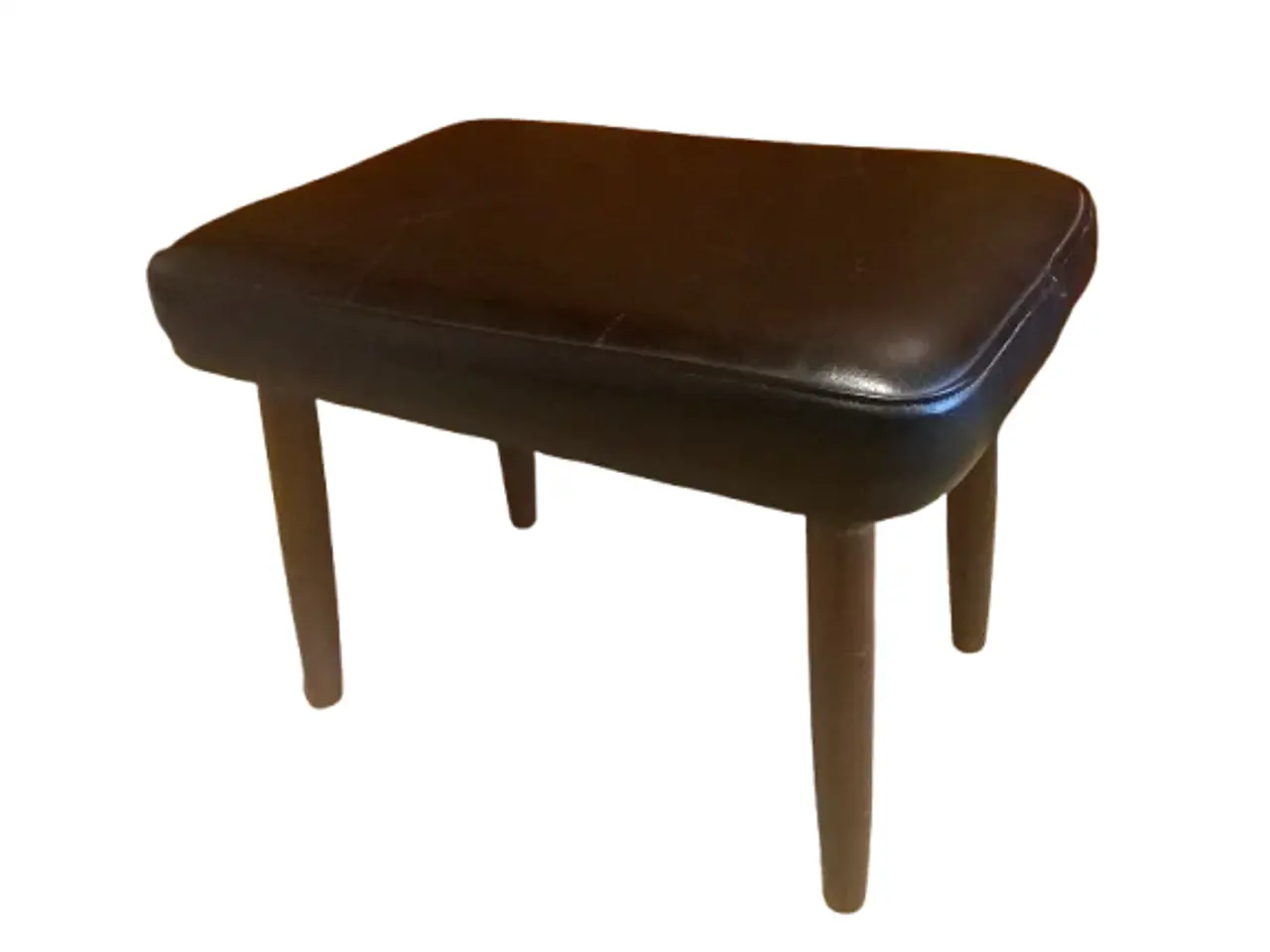 Billede 1 - Retro interiør, fodskammel med teak ben