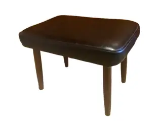 Retro interiør, fodskammel med teak ben