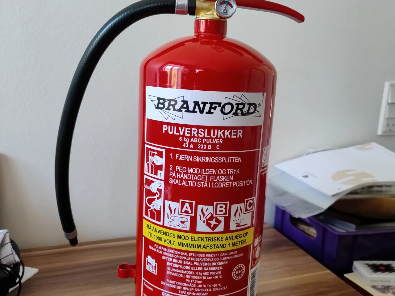 Billede 1 - 6 kg Pulverslukker