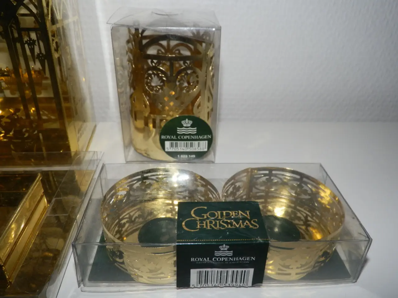 Billede 5 - Royal Copenhagen, Golden Christmas julepynt