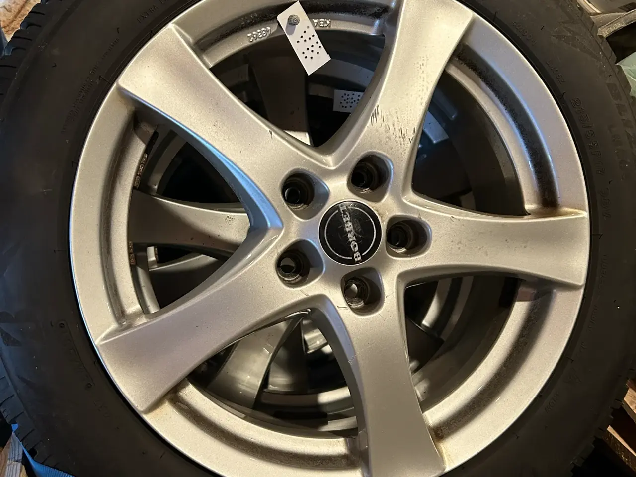 Billede 1 - Vinterdæk. Bridgestone på Borbet alu-fælge