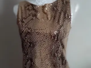 Top.Sequin-palliet-m. animal print.u.ærmer/str: 36