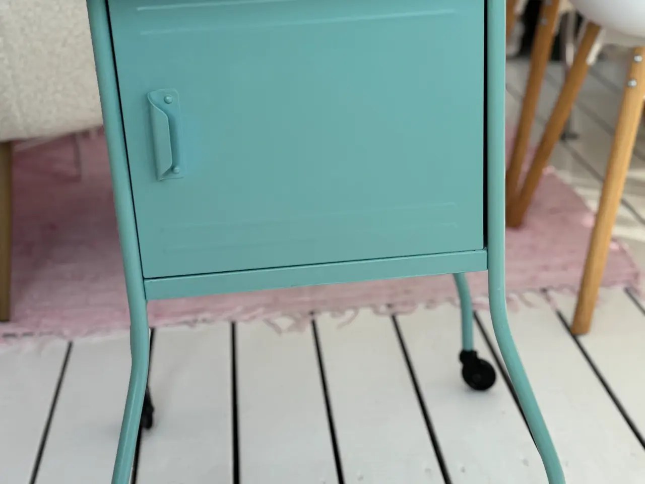 Billede 1 - IKEA metal senge-bord, mintgrøn