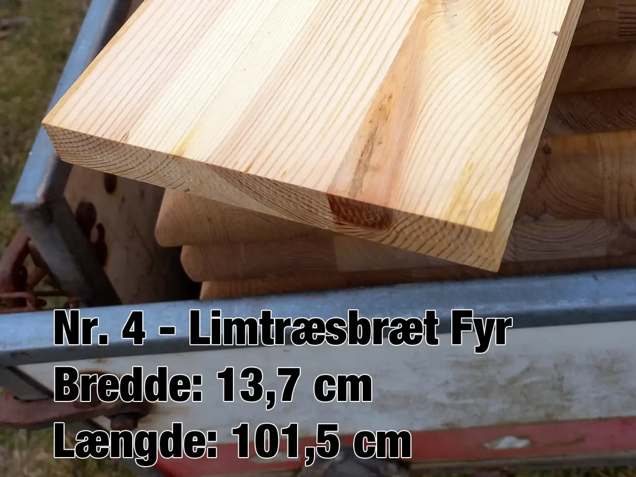 Billede 2 - Smalle limtræsbrædder 100 cm billig