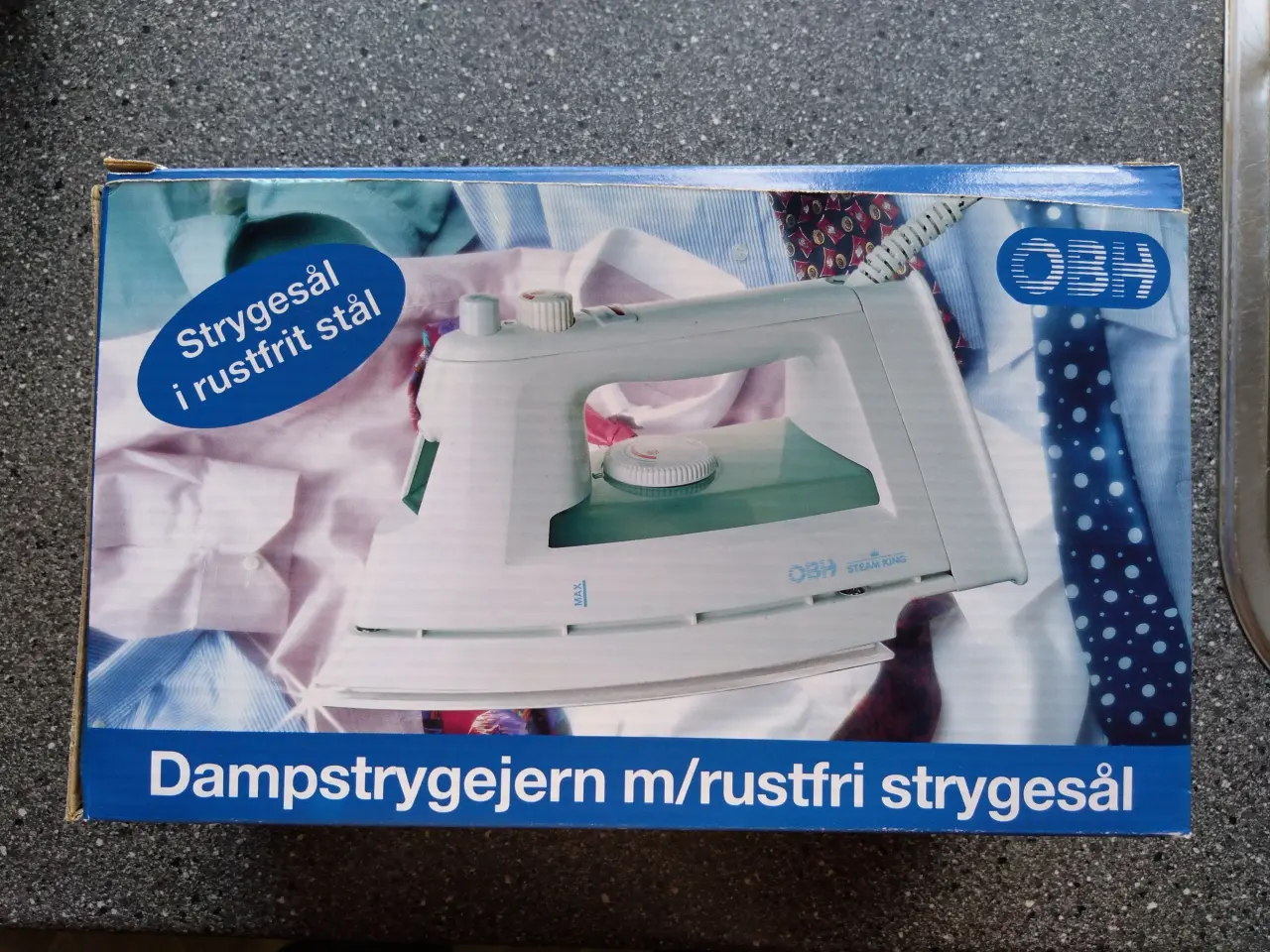 Billede 1 - OBH Dampstrygejern m/rustfri strygestål 
