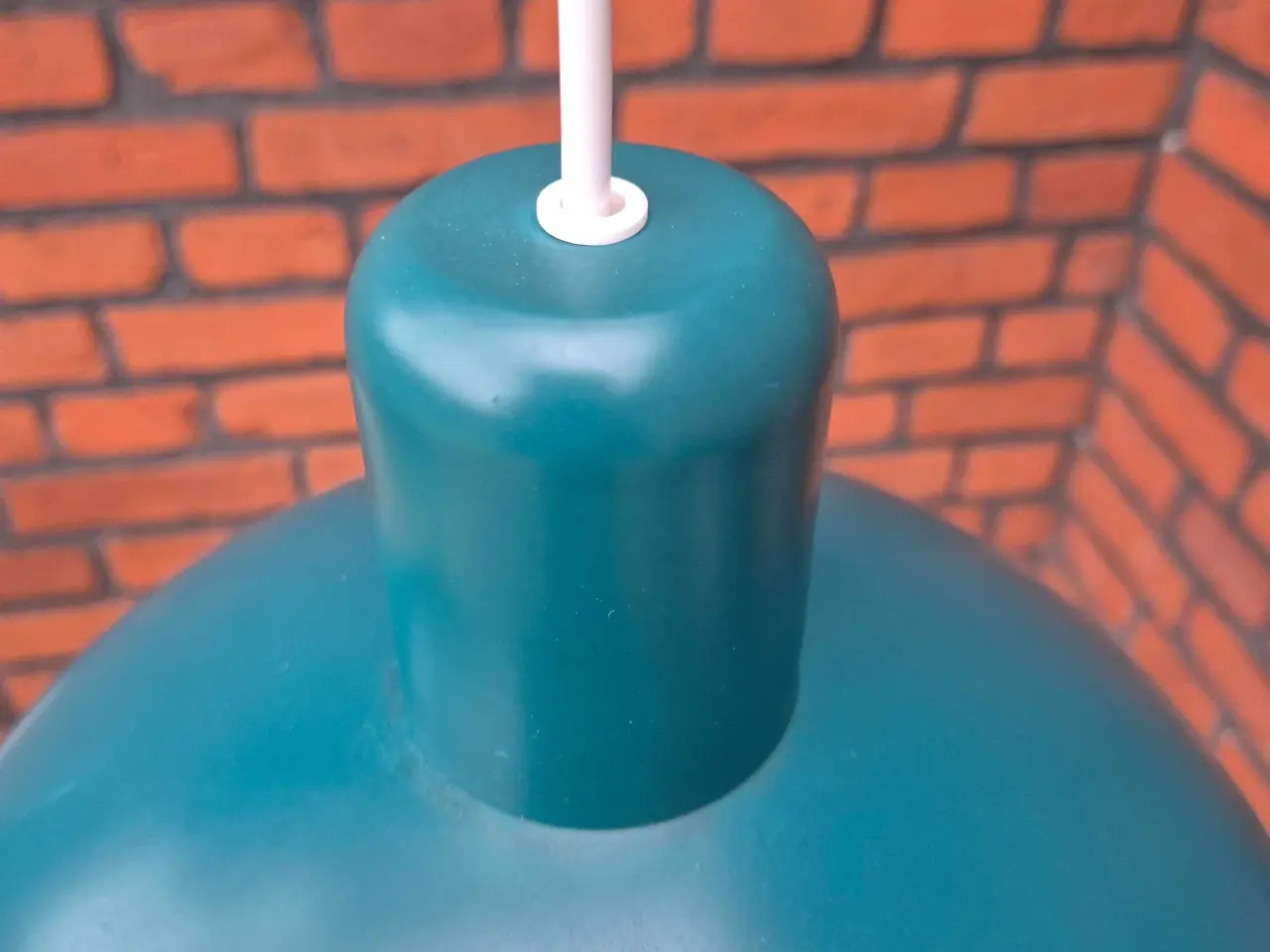 Billede 9 - Retrolampe i den flotteste blågrønnne farve