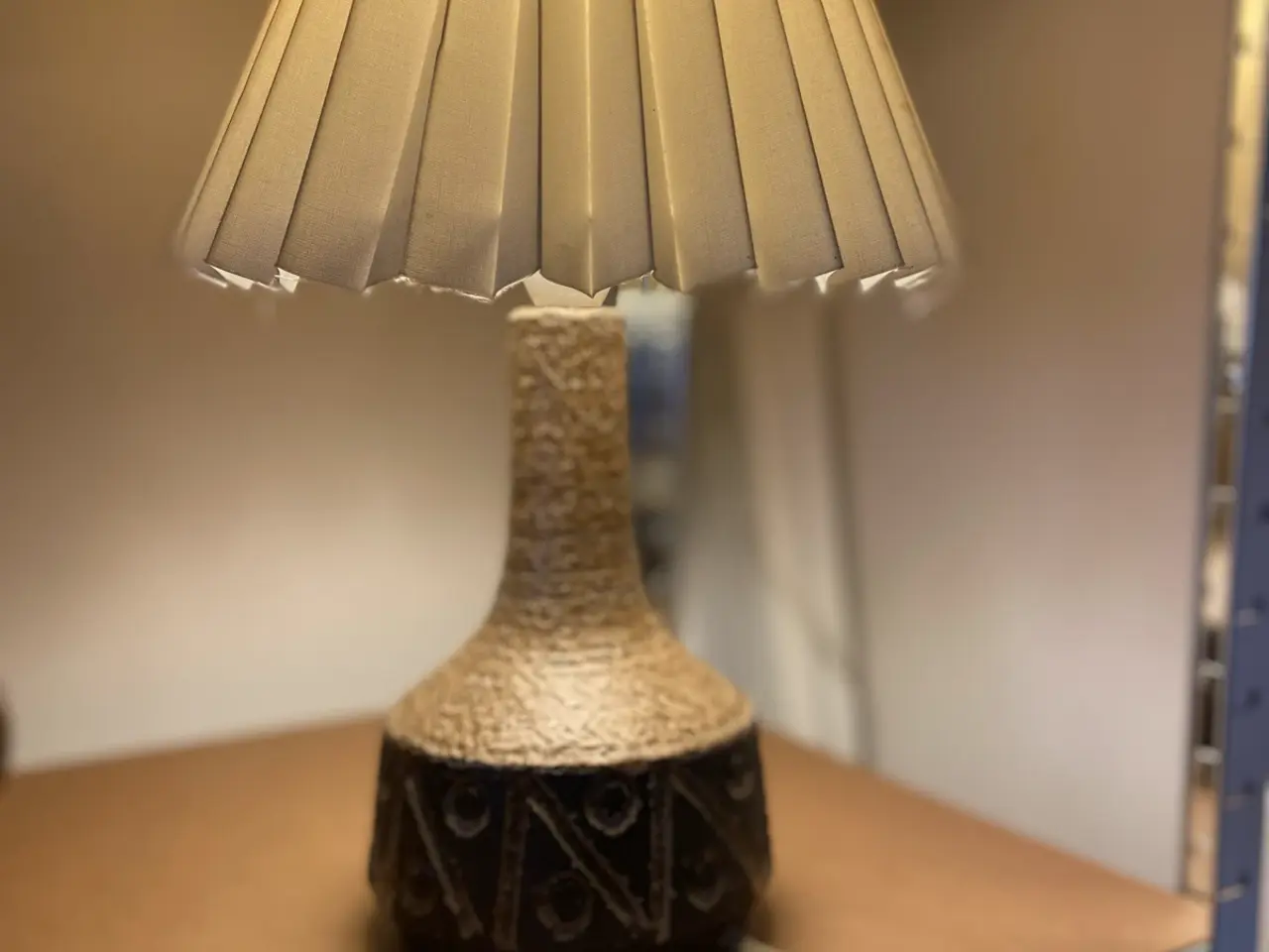 Billede 1 - Vintage Løvemose keramik bordlampe