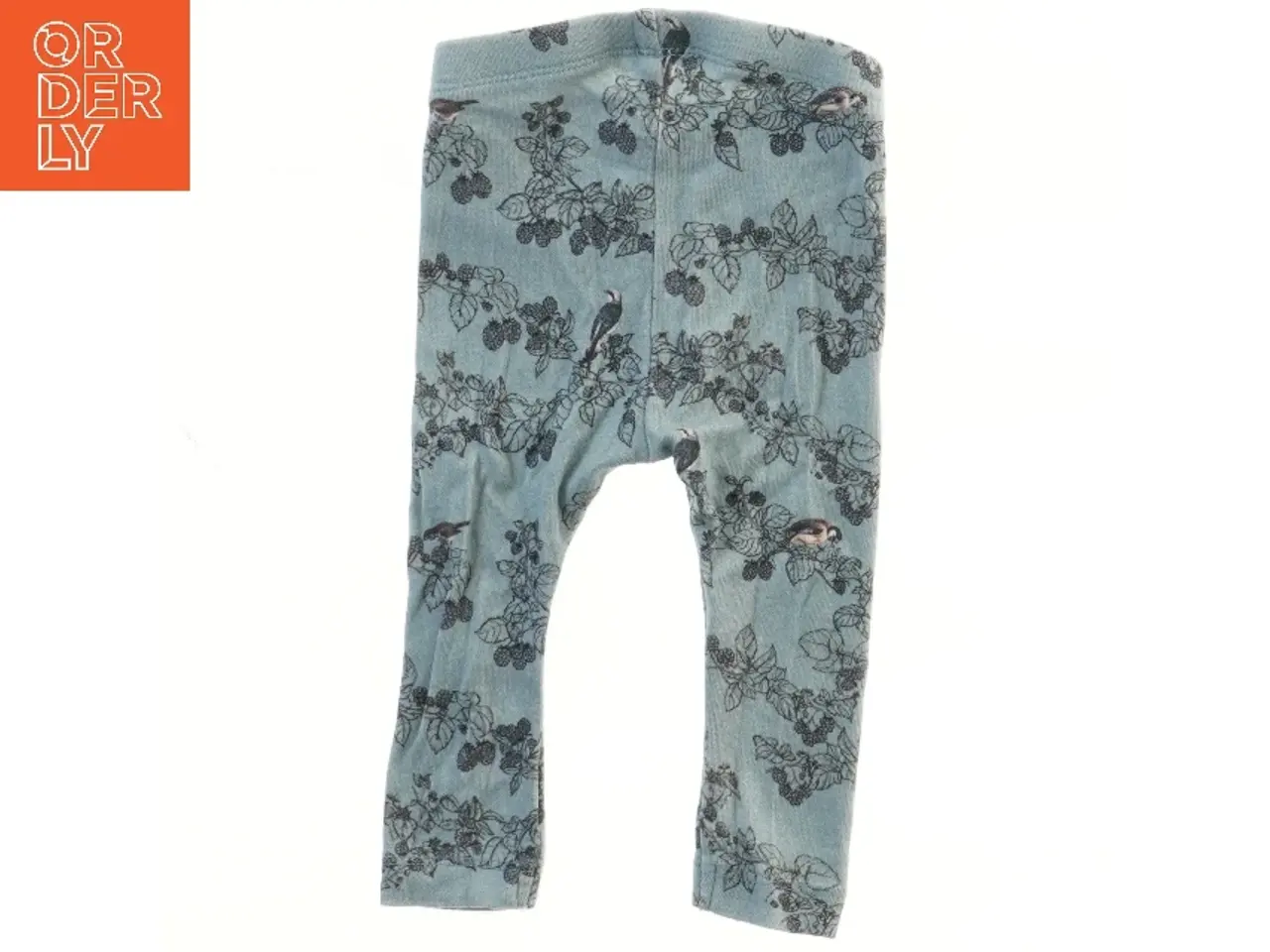 Billede 2 - Name It (str. 62) Bukser leggins med fugle- og bærmønster