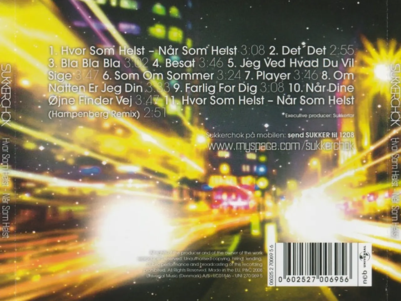 Billede 2 - Sukkerchok – Hvor Som Helst - Når Som Helst – CD