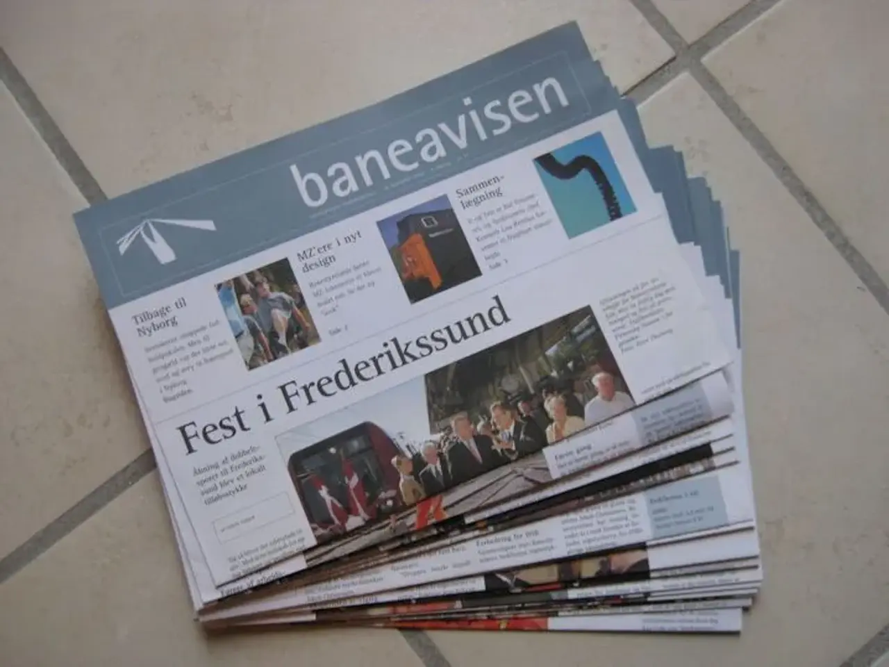 Billede 1 - 20 stk. baneavisen 3-4.årgang 2002-03.