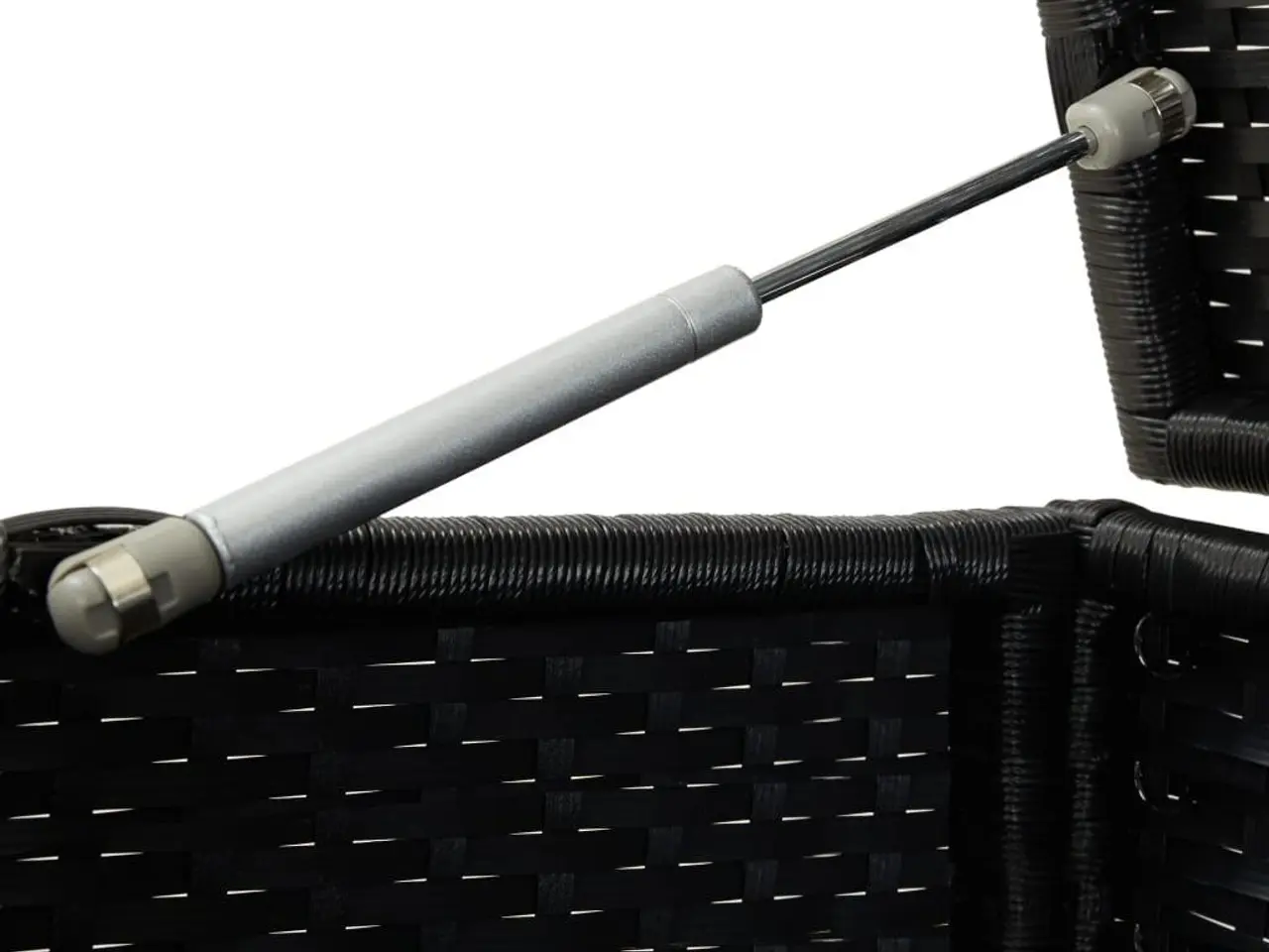 Billede 8 - Opbevaringskasse til haven 200x50x60 polyrattan sort