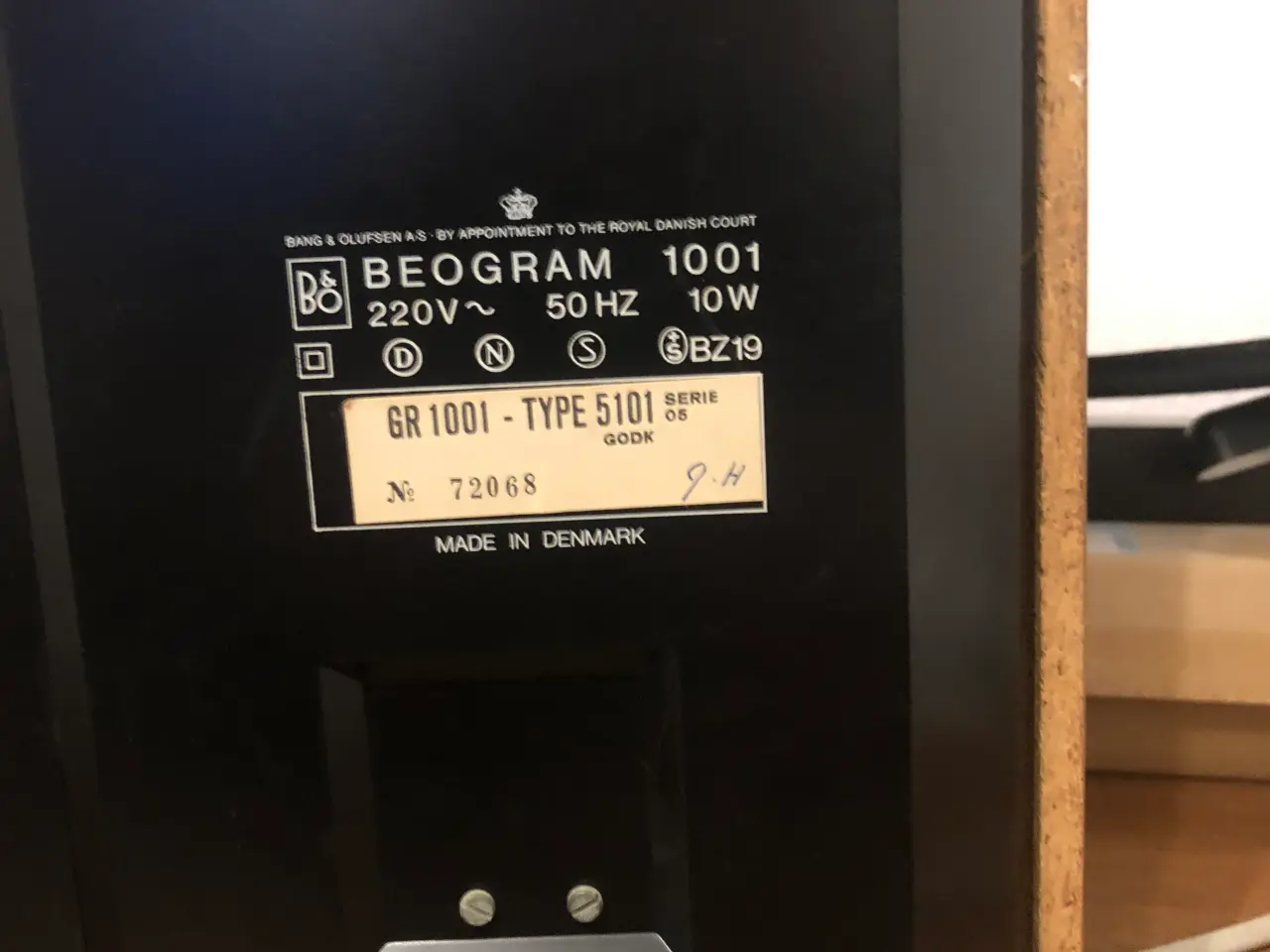 Billede 2 - Beogram 1001