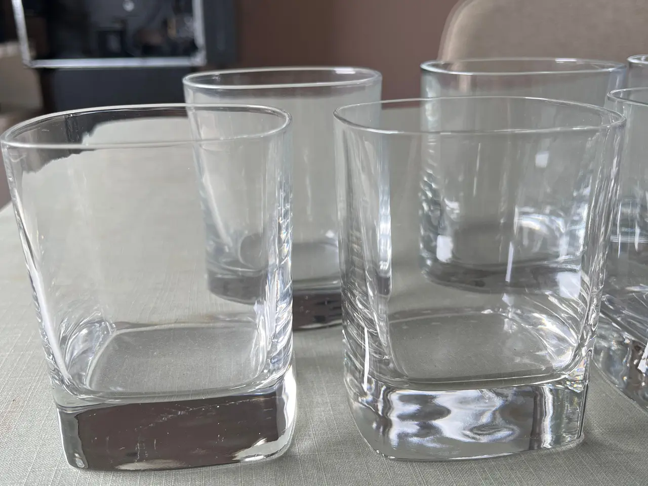 Billede 2 - 7 stk firkantet whiskyglas