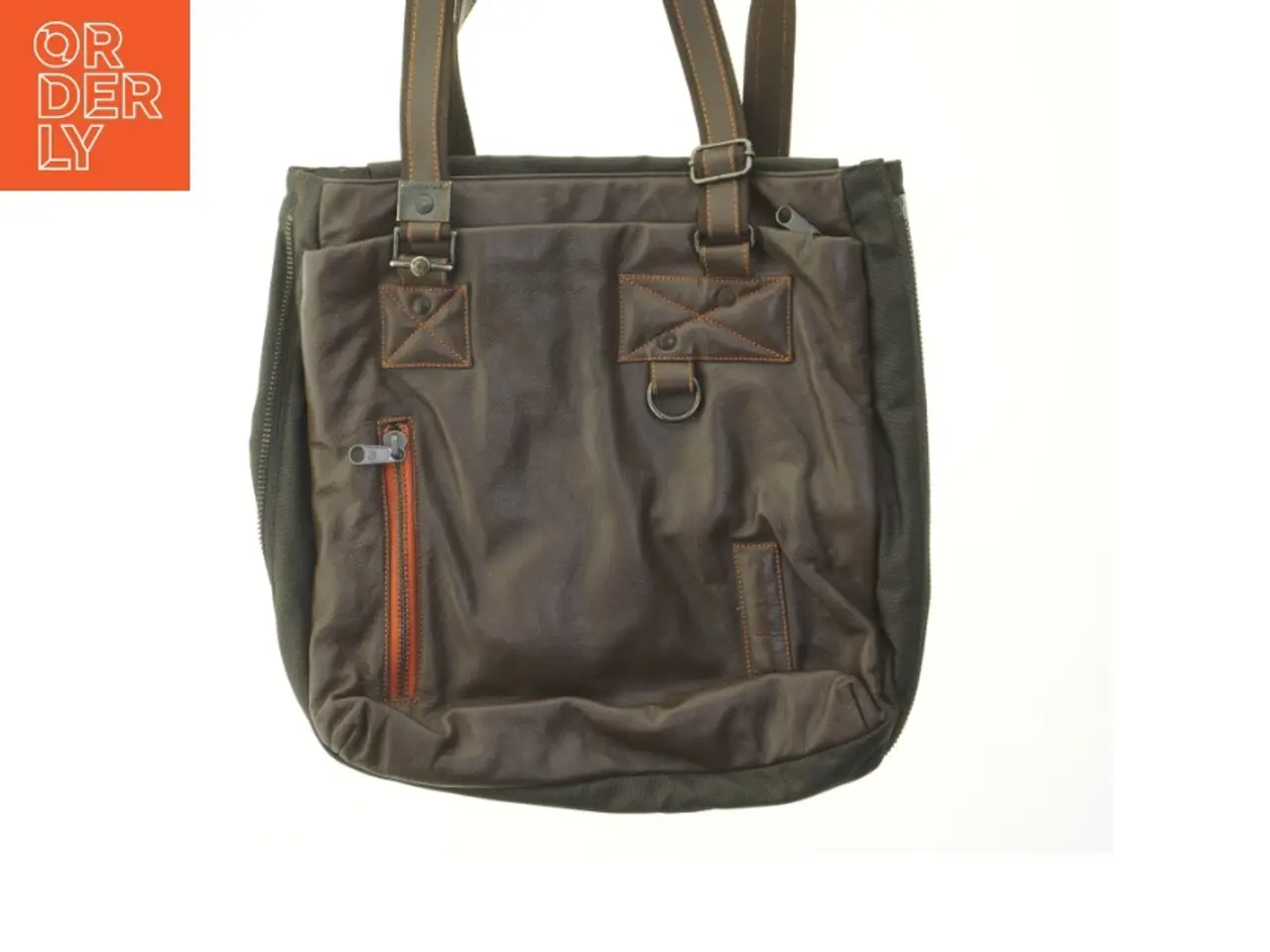 Billede 1 - Brun skuldertaske Mandarina Duck (str. 40x42 cm)