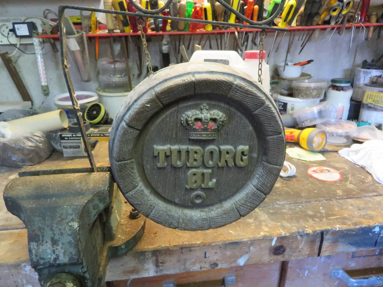 Billede 1 - Tuborg øl skilt
