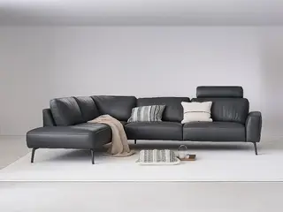 Hjort Knudsen Copenhagen læder Hjørnesofa venstrevendt