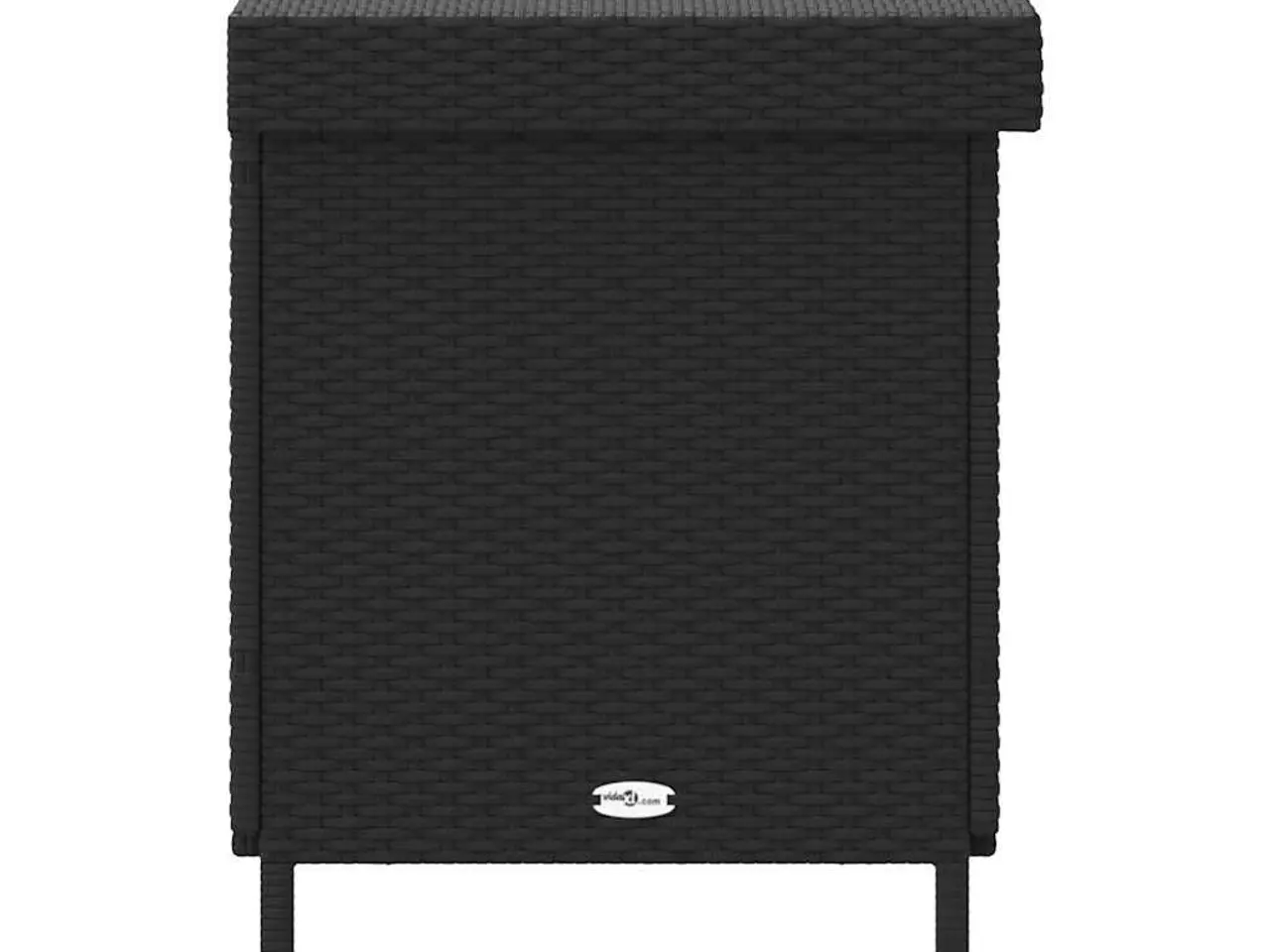 Billede 5 - Opbevaringsboks med hjul 110x55x73 cm polyrattan sort