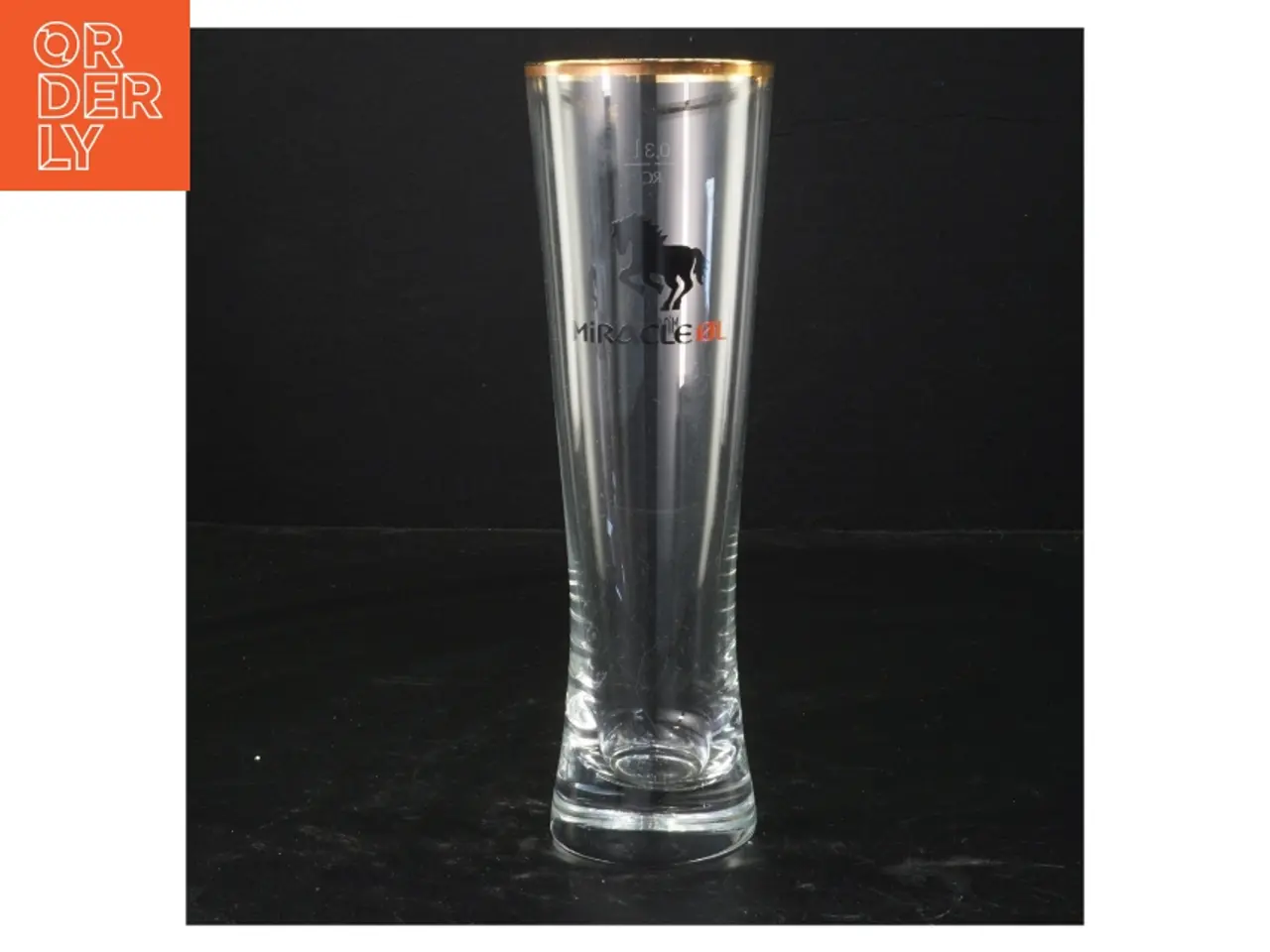 Billede 1 - Miracle Øl glas fra Miracle Øl (str. 21x7 cm)