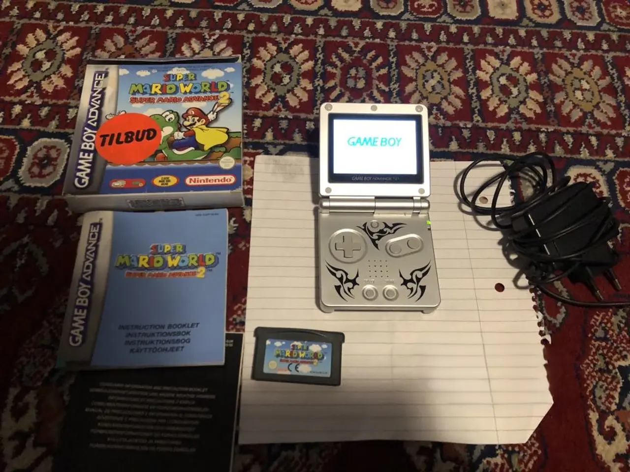 Billede 1 - Tribal Game Boy Advance SP AGS 101+ Super Mario Wo