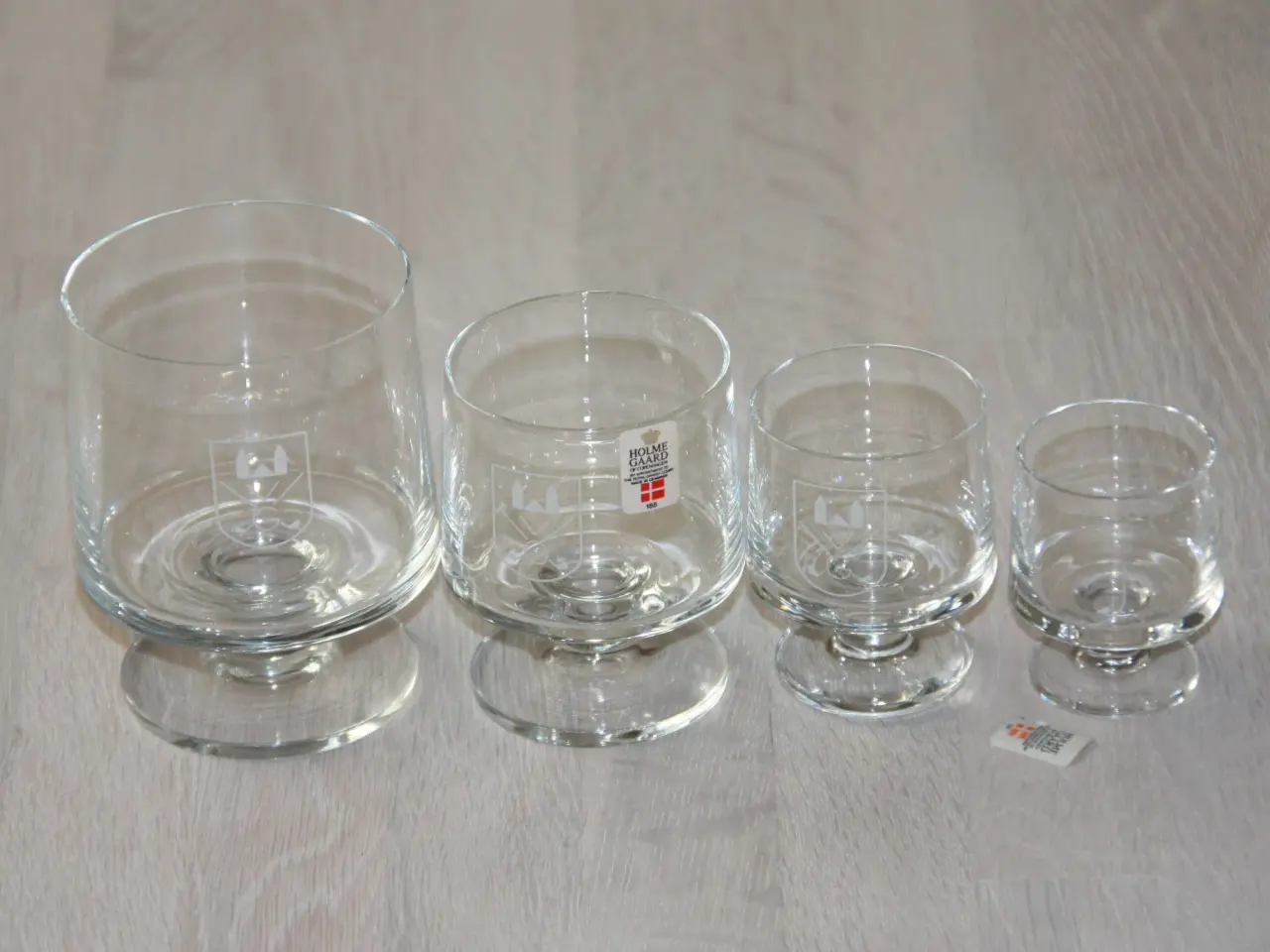 Billede 2 - 4 Holmegaard glas med golf logo