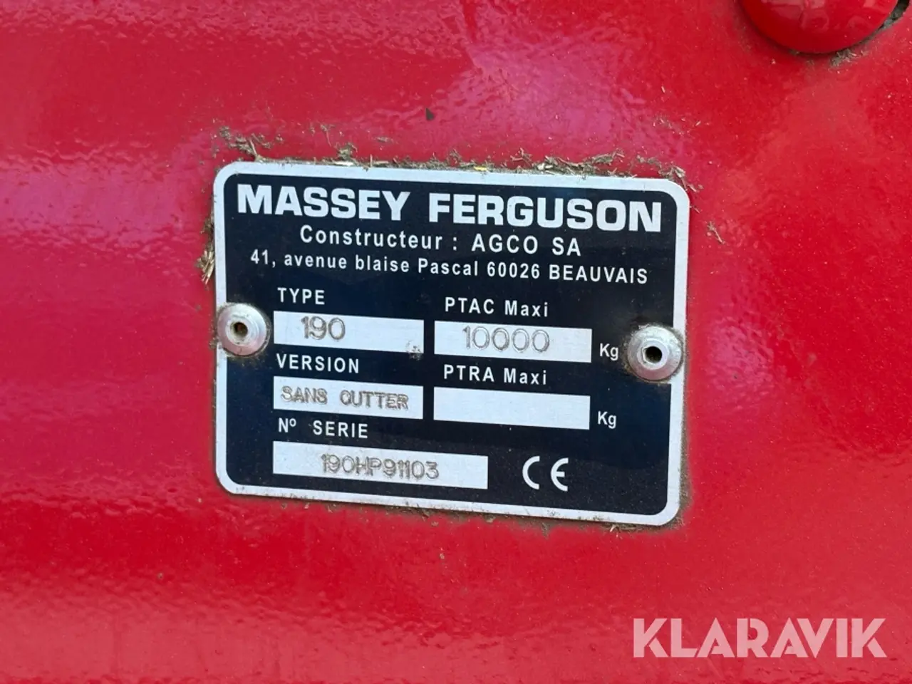 Billede 9 - Bigballepresser Massey Ferguson 190