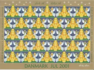 Danmark julemærkeark 2001 - POSTFRISK
