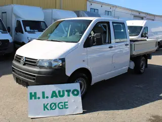 VW Transporter 2,0 TDi 114 Mandskabsvogn m/lad