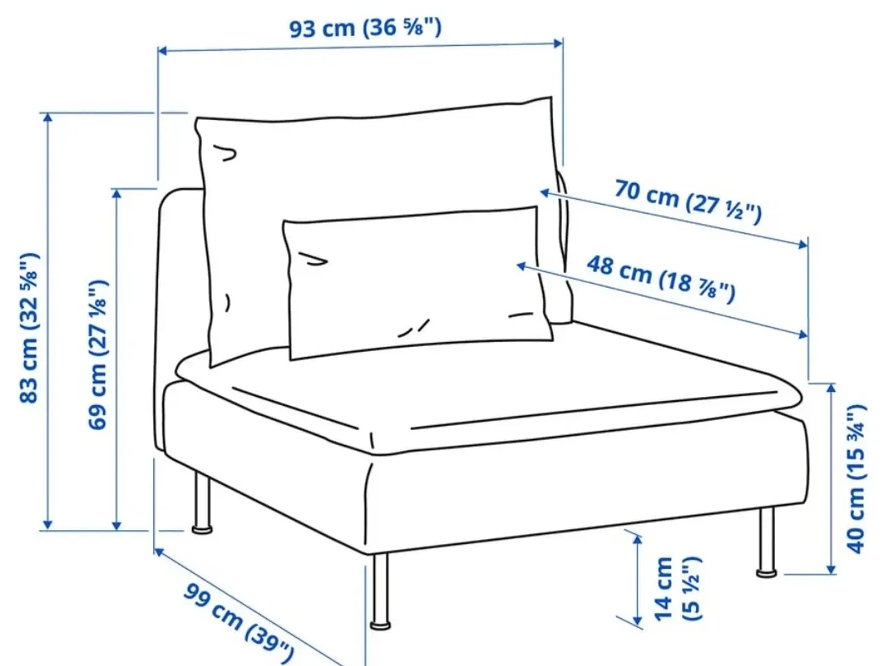 Billede 3 - IKEA SÖDERHAMN Modulær Sofa Set