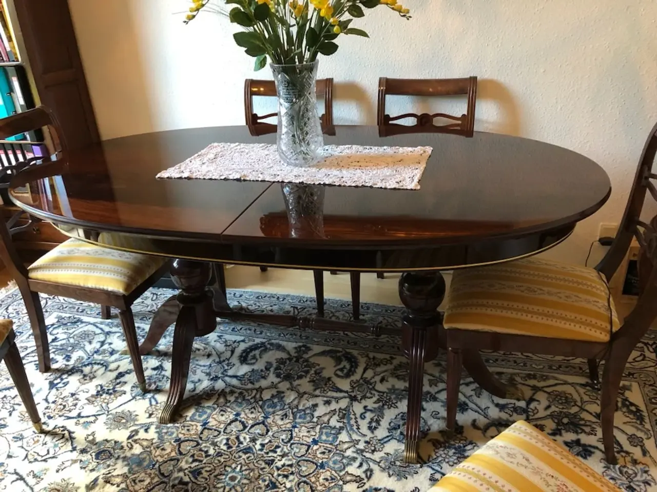 Billede 1 - Spisebord med 6 Stole i Fransk Empire stil