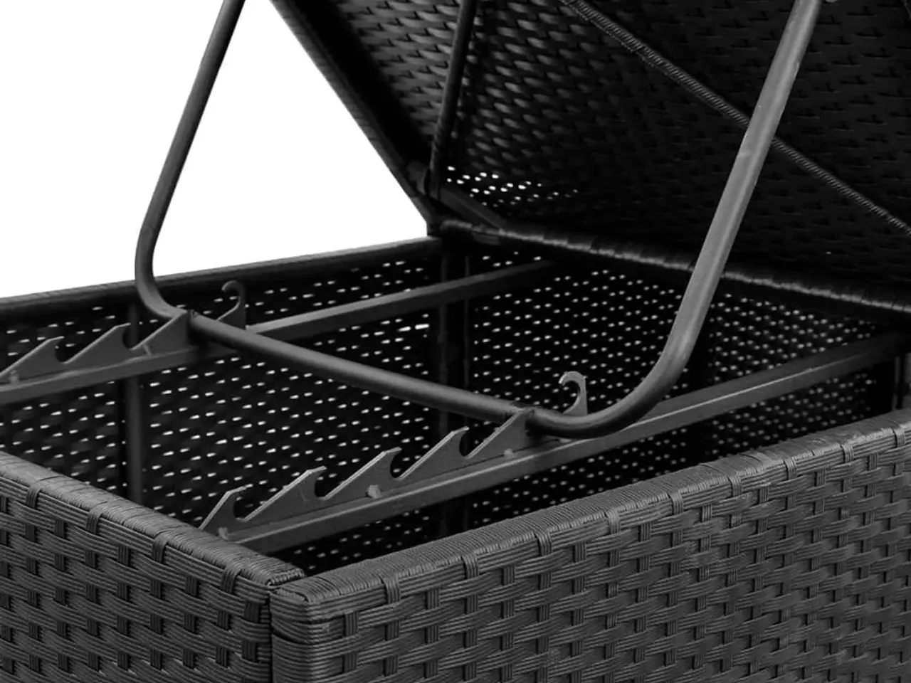 Billede 8 - Liggestole med hynder 2 stk. polyrattan sort