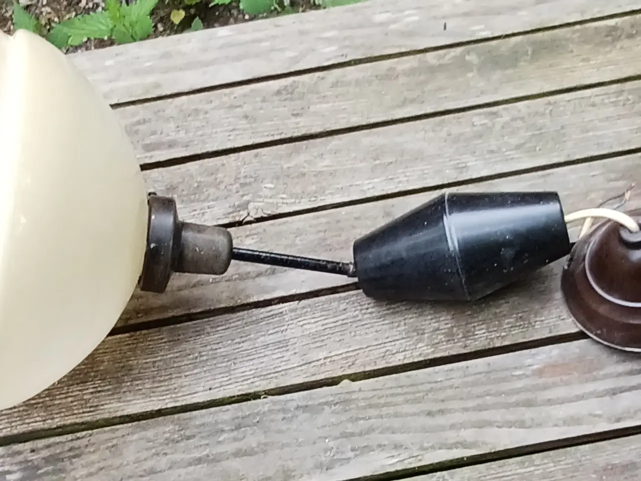 Billede 1 - Vintage- pendel, glas.