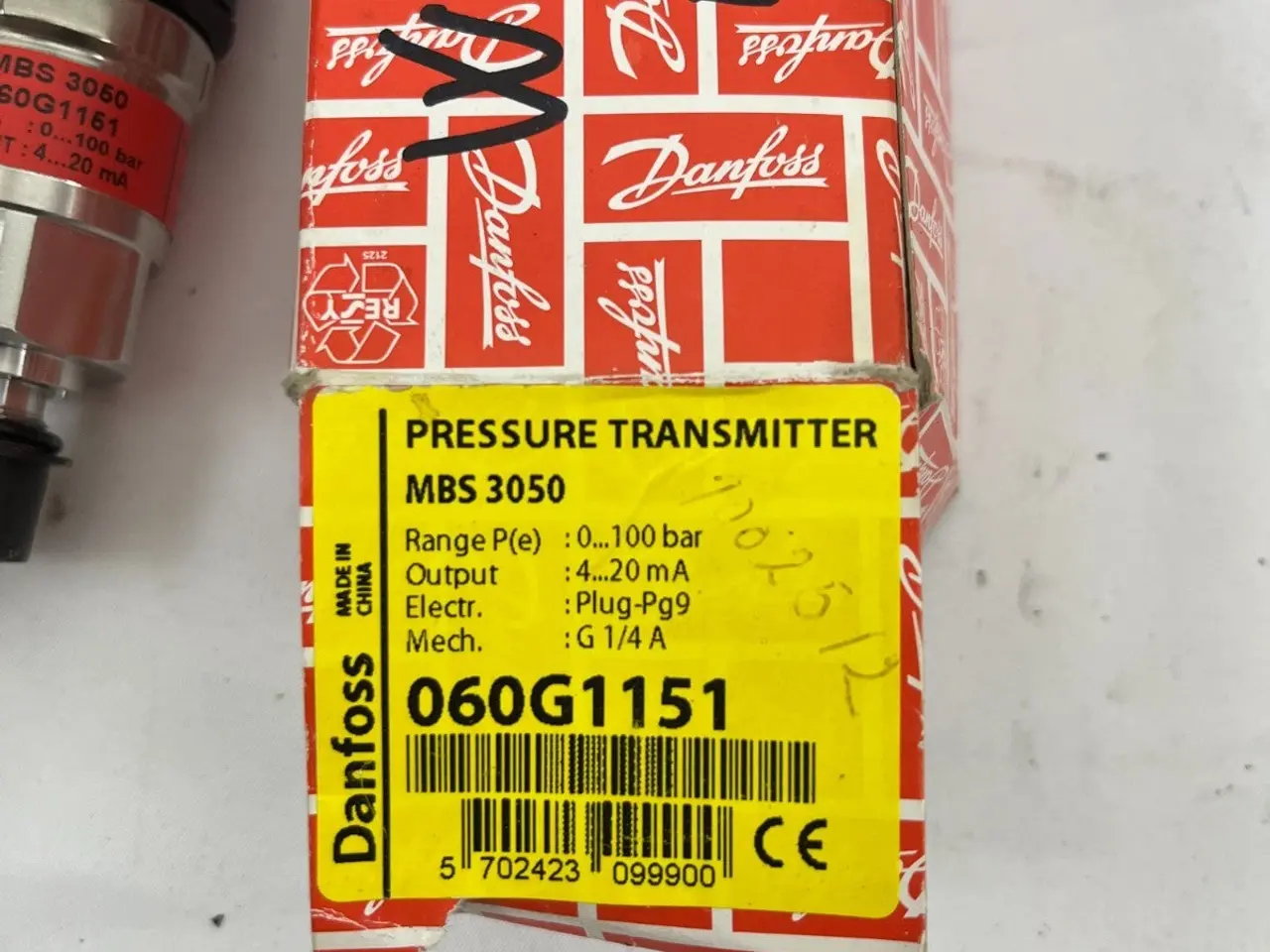 Billede 6 - Danfoss MBS 3050 Pressure Transmitter 060G1151 bar