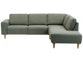 Hjort knudsen Copenhagen Hjørnesofa grøn stof højrevendt