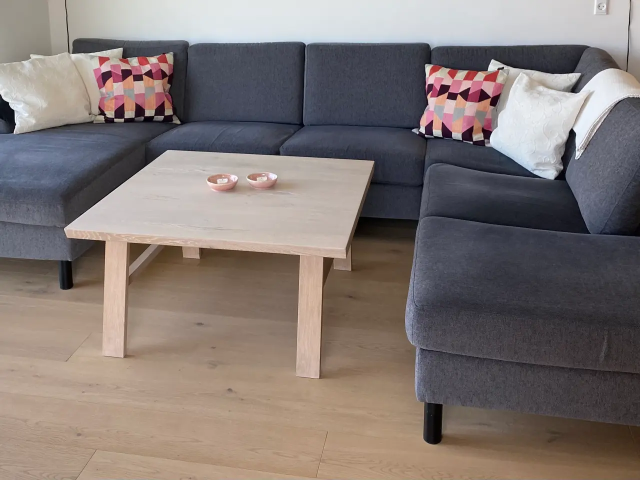 Billede 1 - Hjørnesofa m/chaiselong mørkegrå