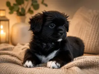 Tibetansk Spaniel tævehvalp
