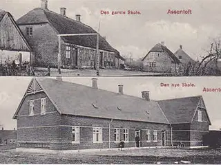Assentoft - Gammel og nye Skole - B.u/n