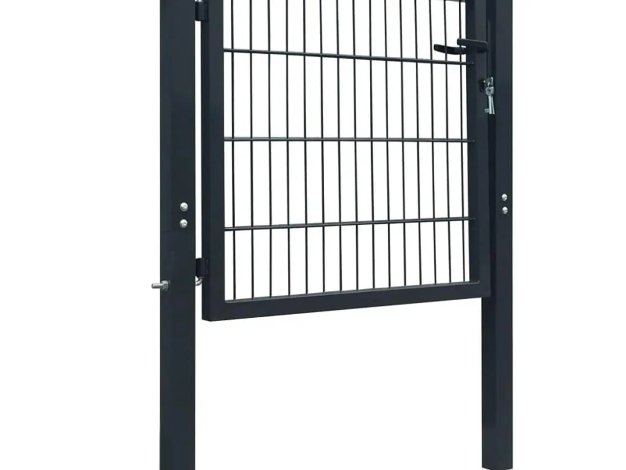 Billede 2 - 2D hegnslåge - enkel havelåge antracitgrå 100×80 cm